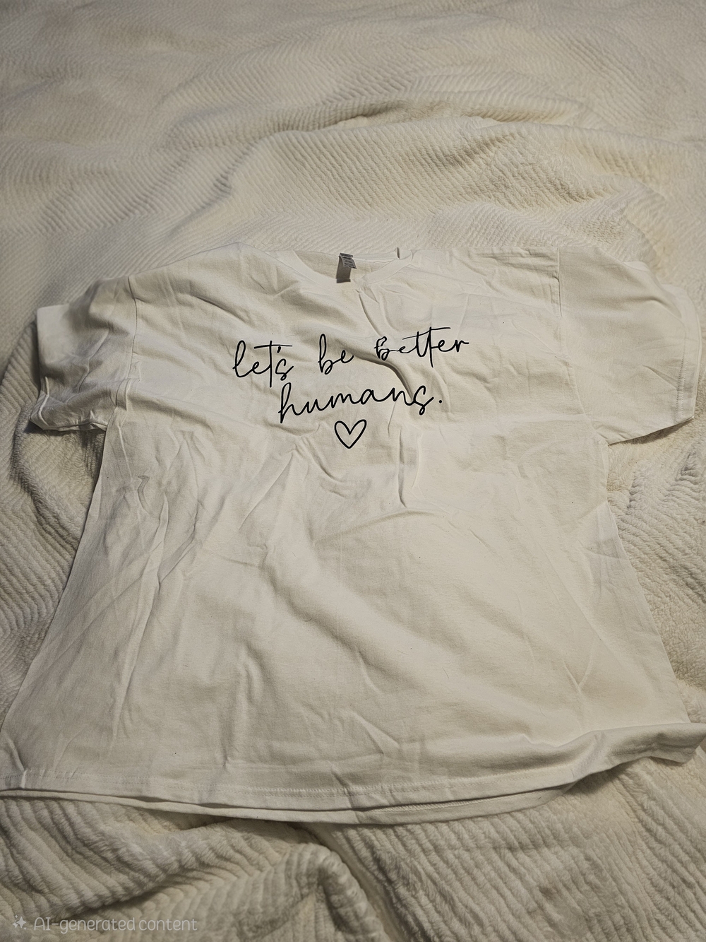 Let's Be Better Humans NWOT Heavy Weight Cotton T-Shirt 3X